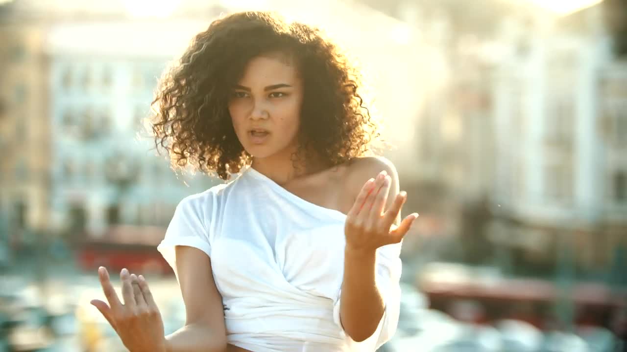 Stock Video Girl Dancing On A Sunny Afternoon Close Up Live Wallpaper For PC - Free Download