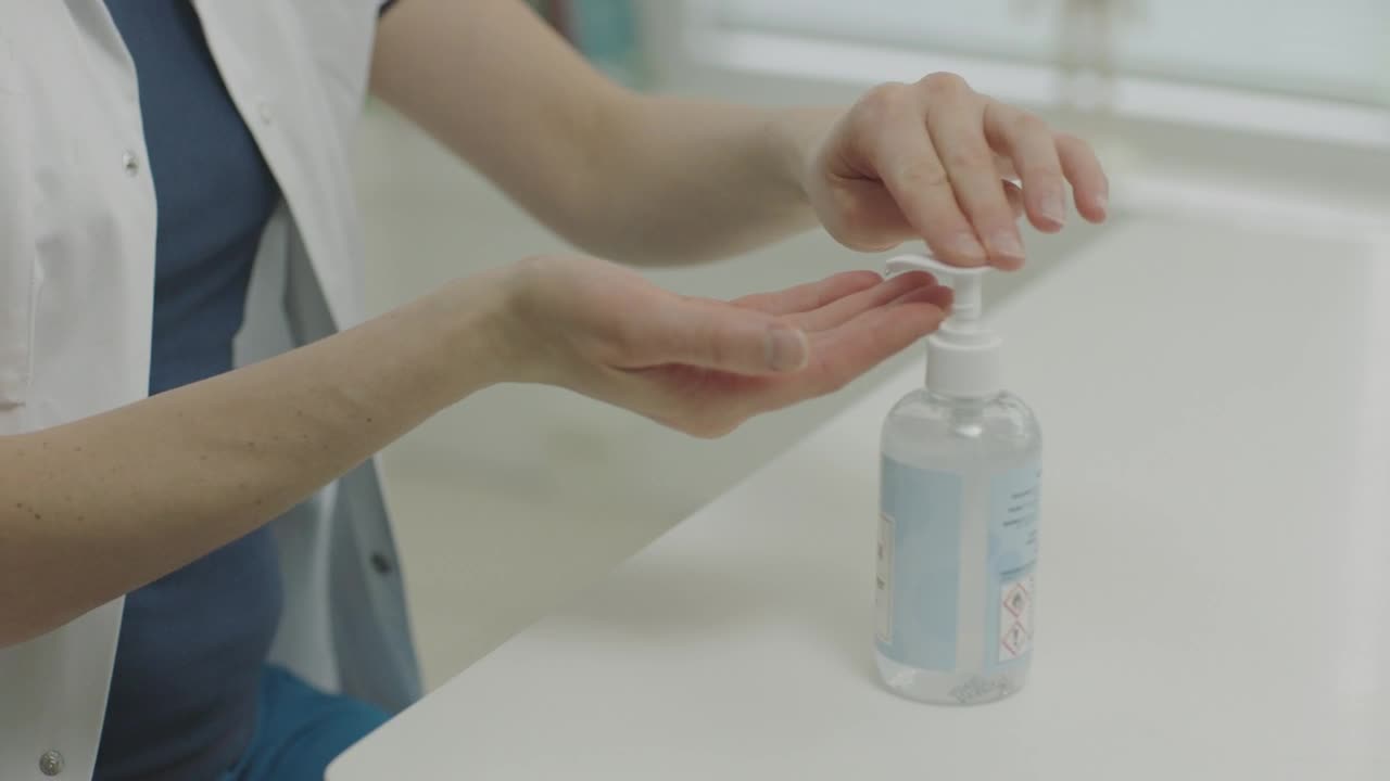 Stock Video Doctor Cleaning Their Hands Live Wallpaper For PC - Free Download