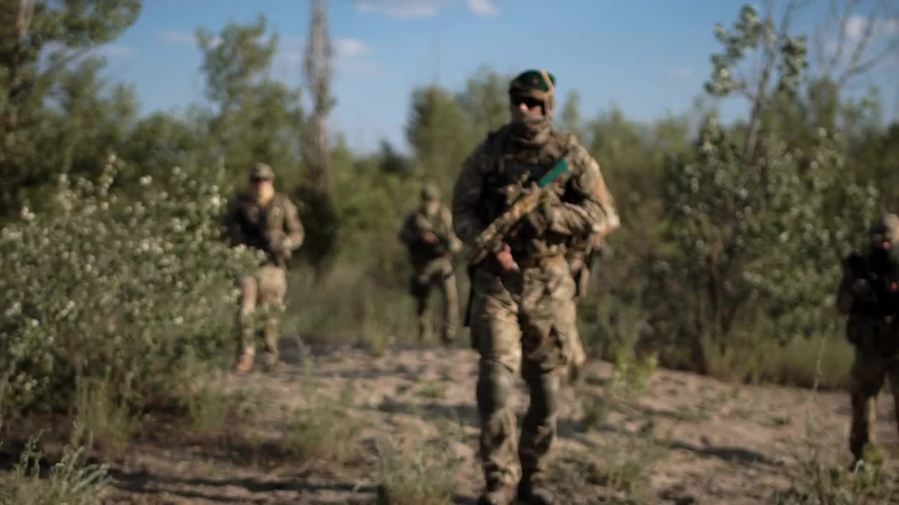 Free Video Stock Soldiers Troop Walking And Posing On The Field Live Wallpaper - Free Download