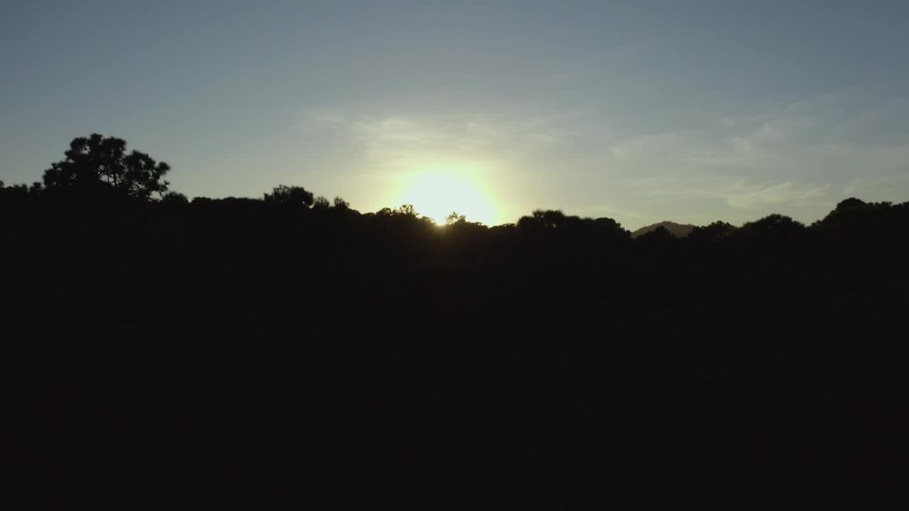 Free Video Stock Sun Setting On The Horizon Of A Mountain Range Live Wallpaper - Free Download