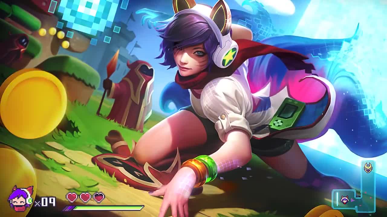 LoL Bit Rush Arcade Ahri Live Wallpaper - Free Download
