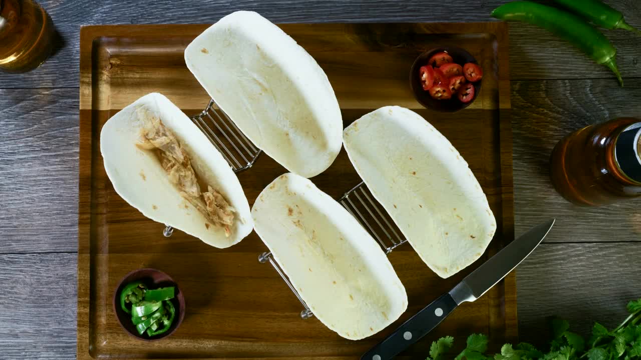 Stock Video Creating Chicken Tacos Timelapse Live Wallpaper For PC - Free Download