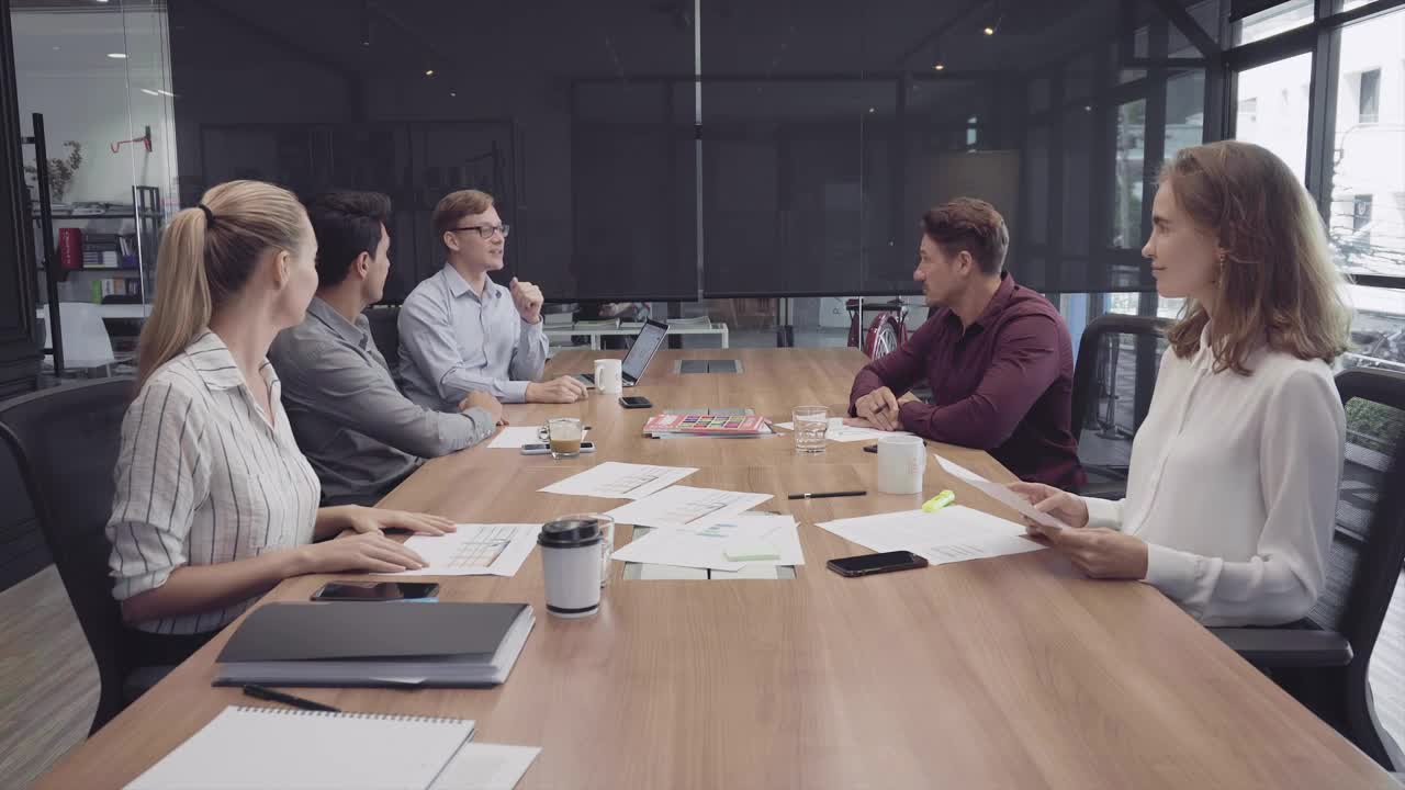 Stock Video People Celebrating At A Business Meeting Live Wallpaper - Free Download