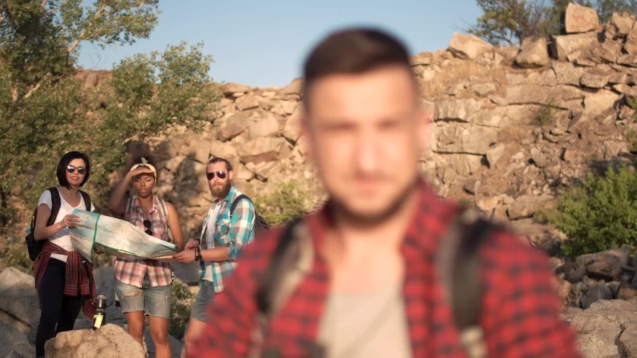Stock Video Man Using Binoculars In The Wil Animated Wallpaper - Free Download