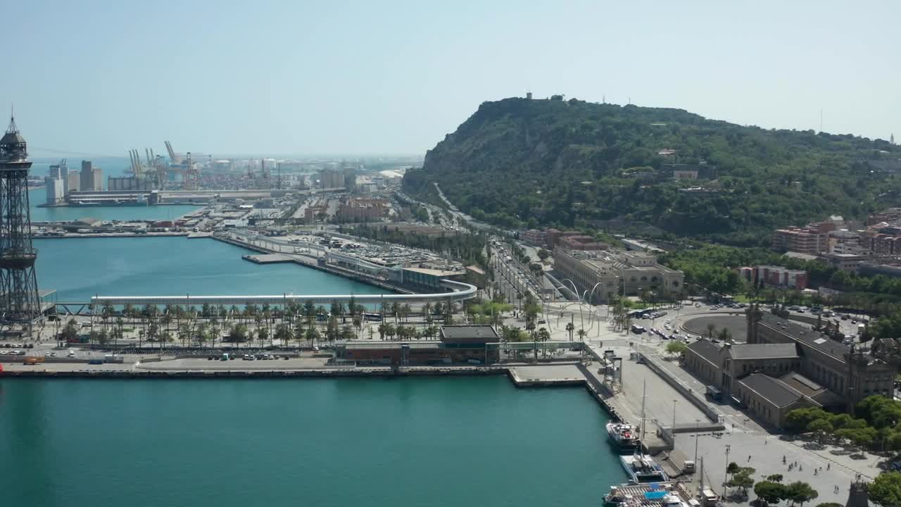 Stock Video Industrial Port In Barcelona Animated Wallpaper - Free Download