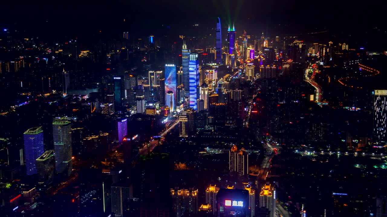 Free Stock Video Shenzhen Illuminated Buildings And Traffic Live Wallpaper - Free Download