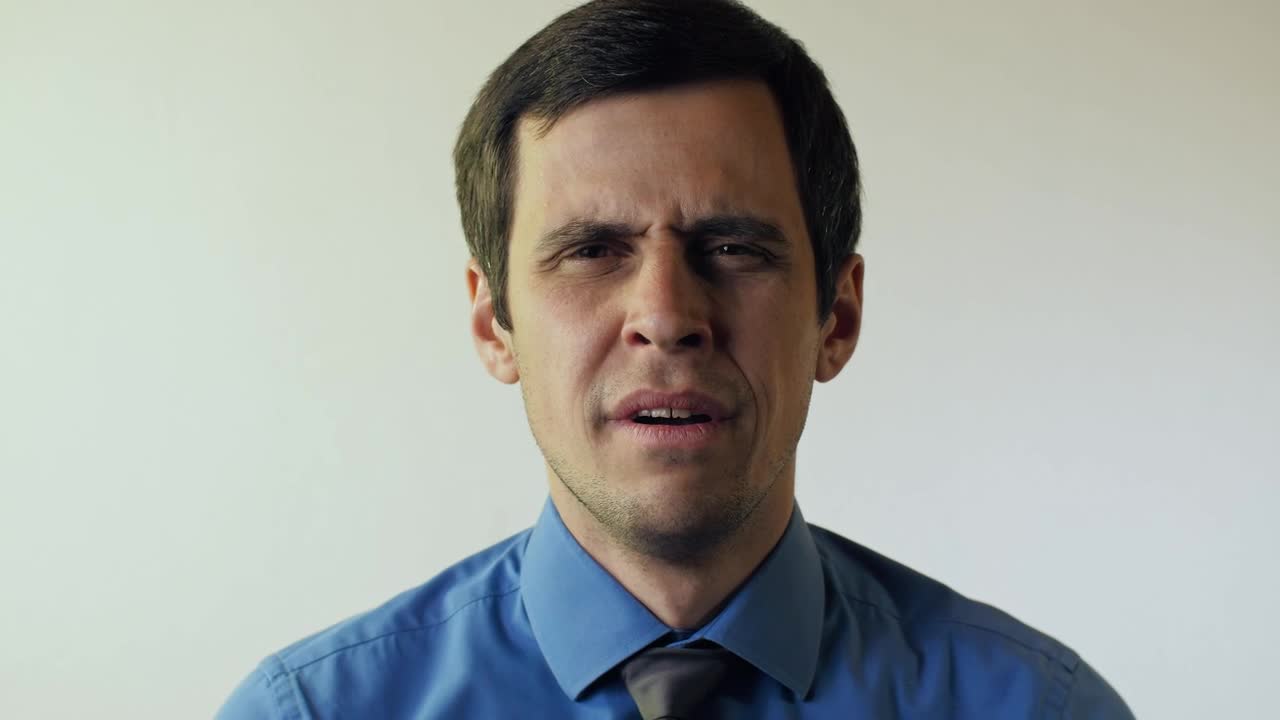 Stock Video Male Office Worker Yawning Portrait Animated Wallpaper - Free Download