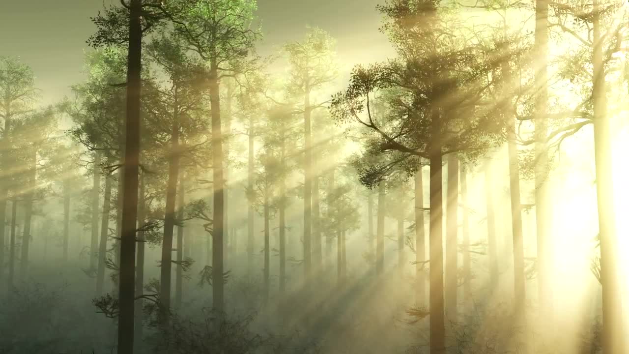 Free Video Stock Sun Through A Misty Forest Live Wallpaper - Free Download