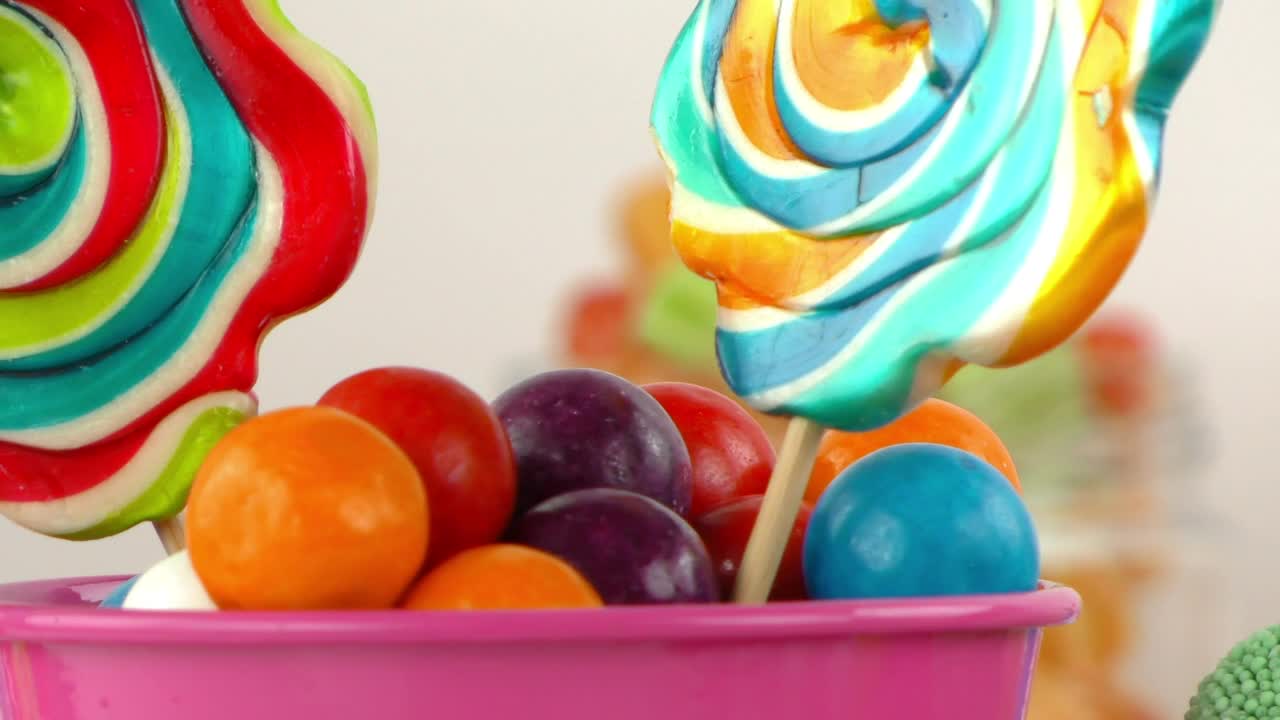 Stock Video Lollipop And Ball Gum Animated Wallpaper - Free Download