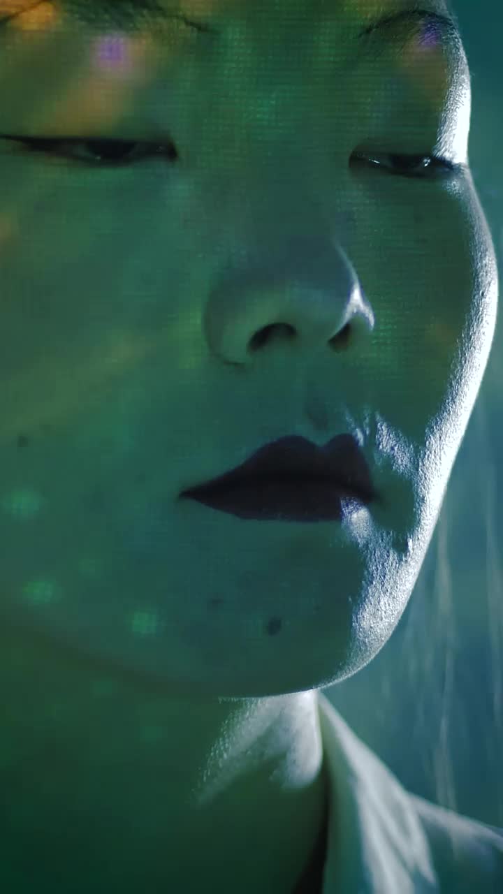 Stock Video Female Cyborg Futuristic Fashion Concept Live Wallpaper For PC - Free Download