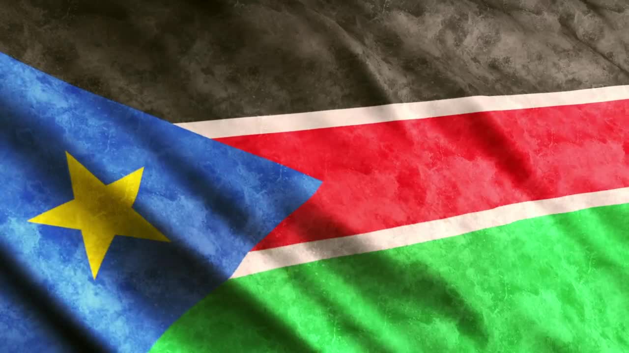 Free Video Stock South Sudan Flag Waving Live Wallpaper - Free Download