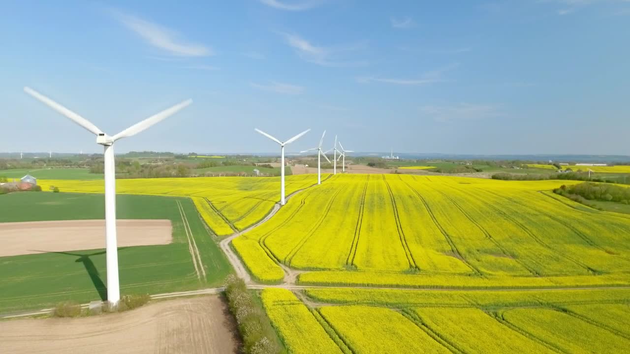 Stock Footage Wind Farm Generating Electricity Live Wallpaper - Free Download