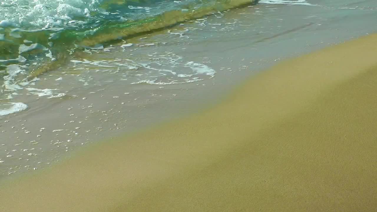 Stock Footage Waves On A Beach Viewed In A Close Take Live Wallpaper - Free Download