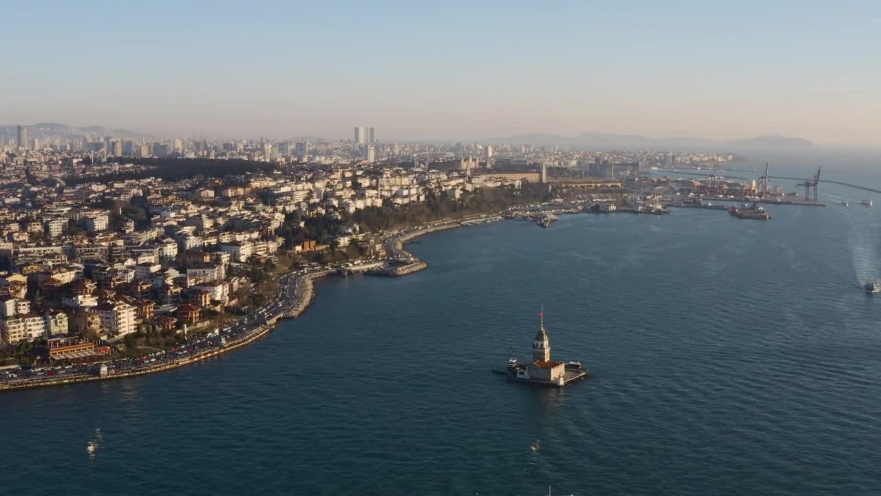 Stock Video Maidens Tower In Istanbul Animated Wallpaper - Free Download