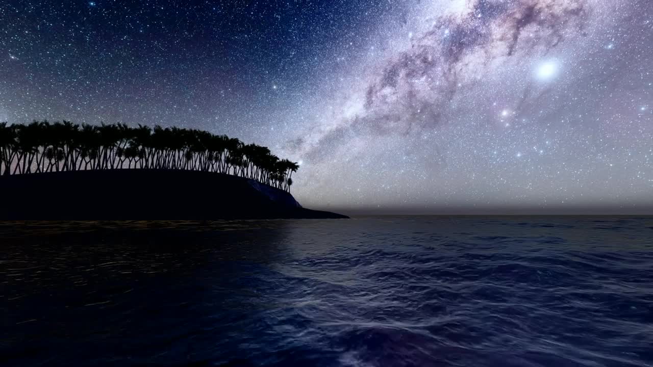 Stock Video Milky Way Seen From The Beac Animated Wallpaper - Free Download