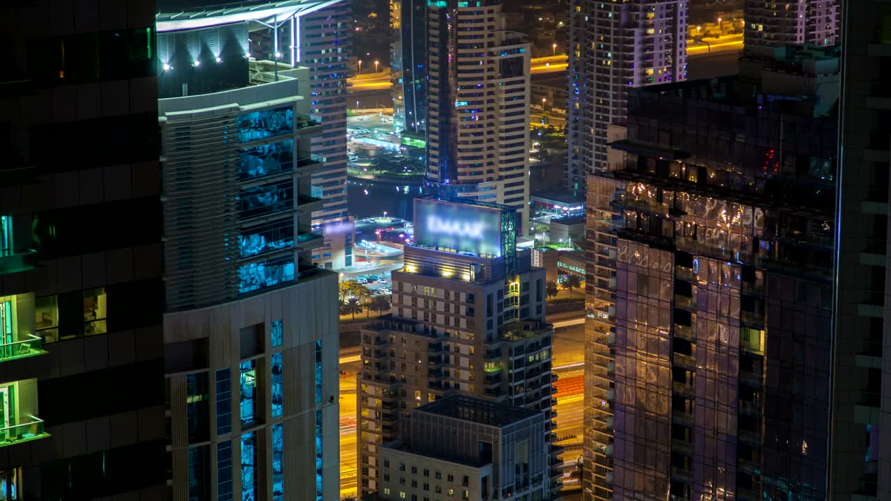 Stock Video Billboard In The Top Of A Building In Dubai Live Wallpaper For PC - Free Download