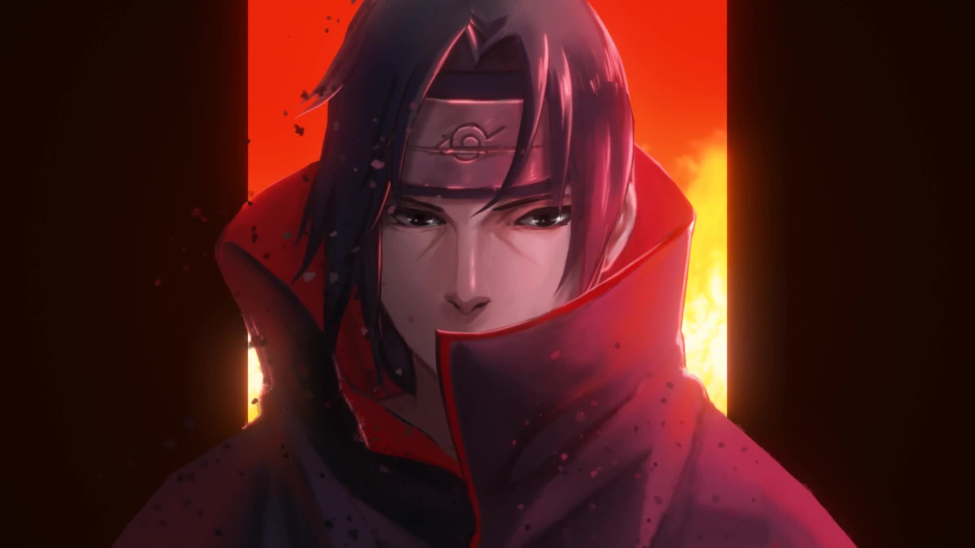 Itachi Uchiha Fire Naruto Anime Live Wallpaper - Free Download