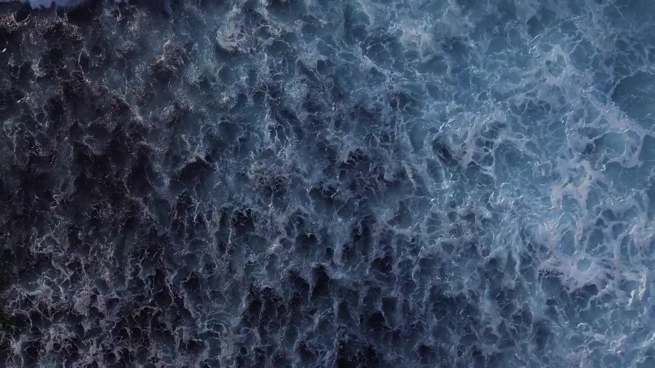 Stock Video Foamy Ocean Waves Reaching The Shore Top Shot Live Wallpaper For PC - Free Download