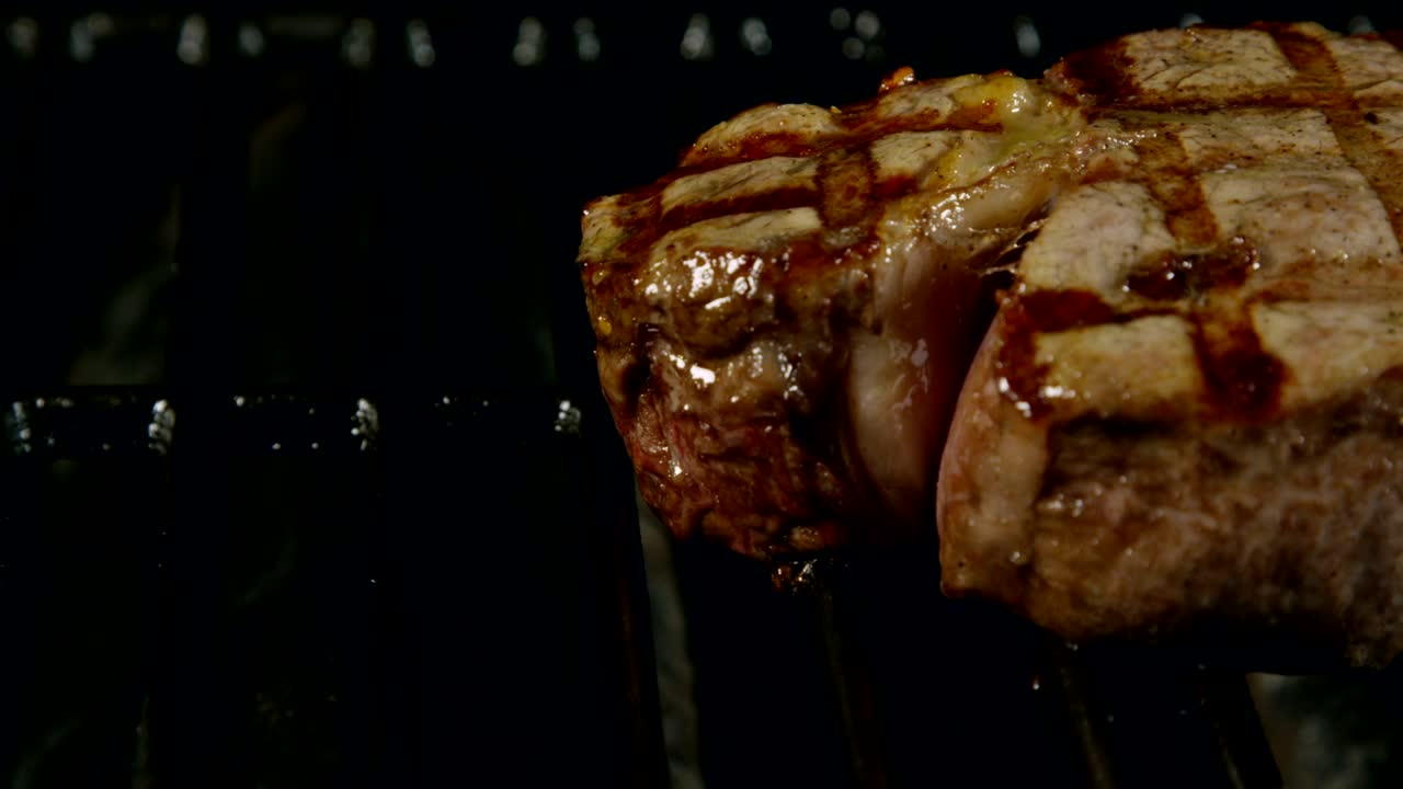 Stock Video Filet Mignon Cooking Over Coals Live Wallpaper For PC - Free Download