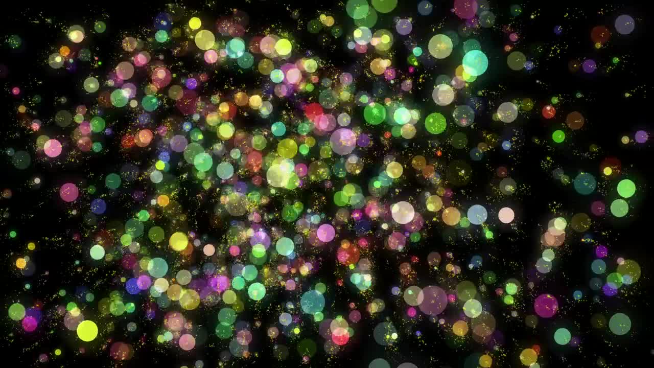 Stock Video Colored Fuzzy Bokeh Dots Live Wallpaper For PC - Free Download