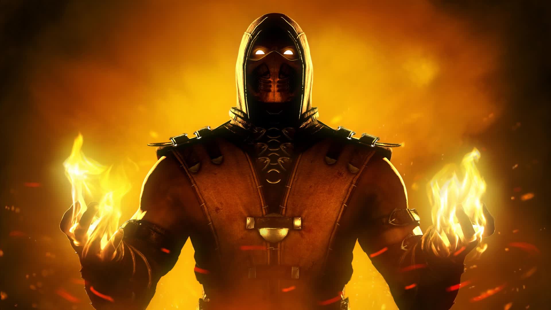 Scorpion  Flames  Mortal  Combat  Live  Wallpaper - Free Download