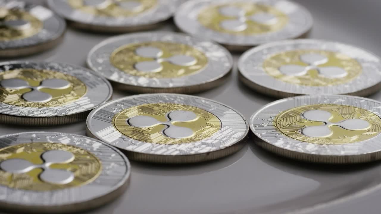 Free Stock Video Ripple Bitcoins Coins Rotating On A Surface Live Wallpaper - Free Download