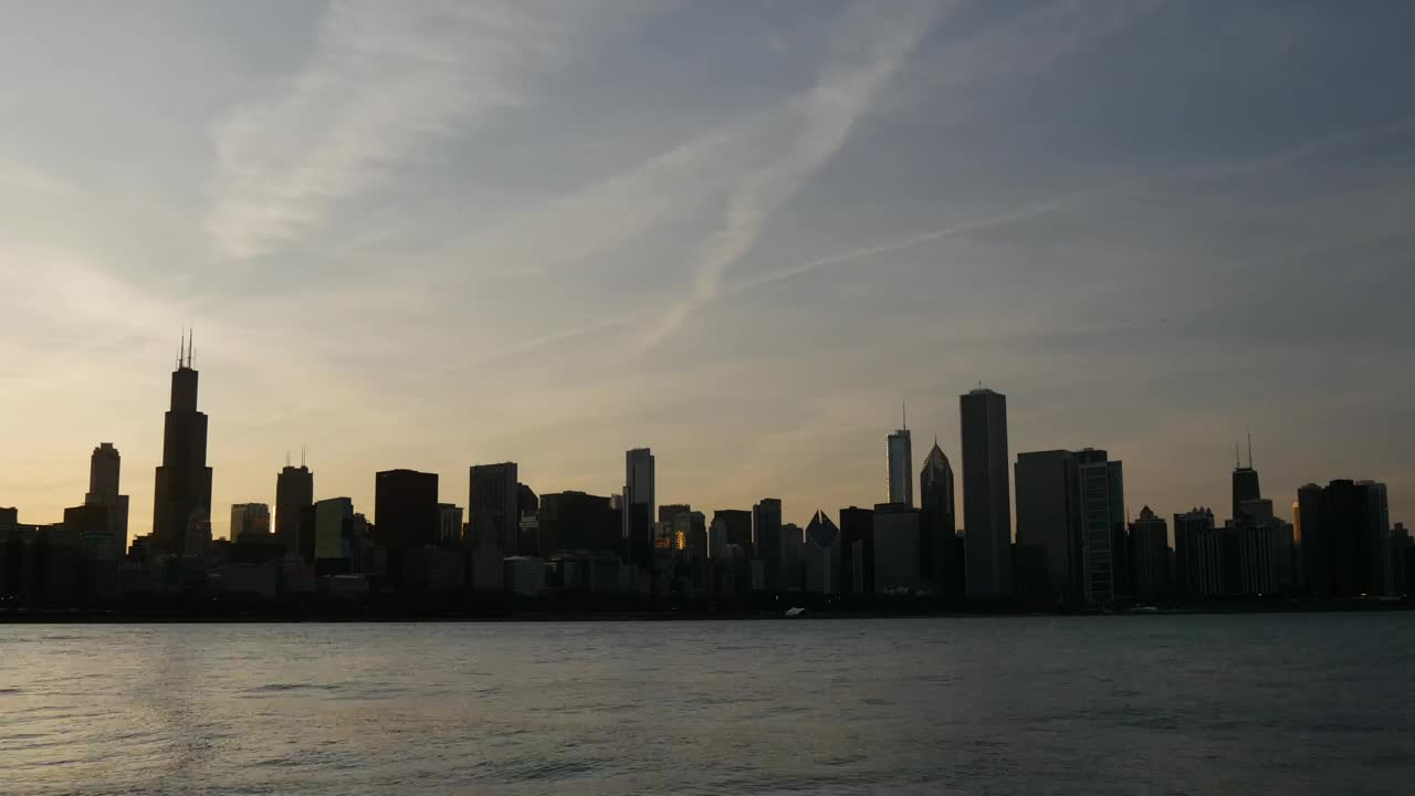 Video Stock Chicago Skyline And The Ocean Live Wallpaper For PC - Free Download