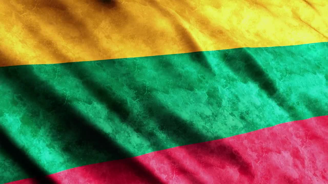 Stock Video Lithuania Flag With Faded Texture Animated Wallpaper - Free Download