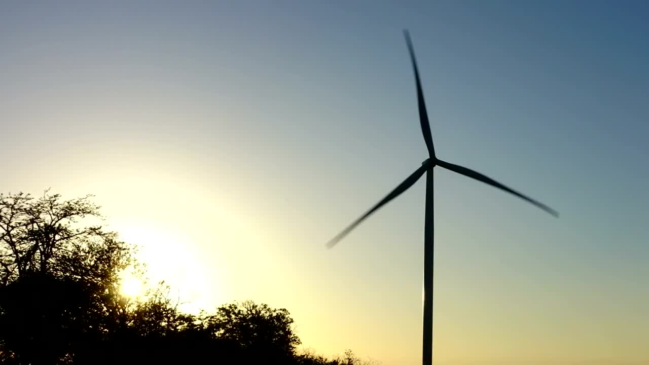 Stock Footage Wind Turbine Generating Electricity Live Wallpaper - Free Download