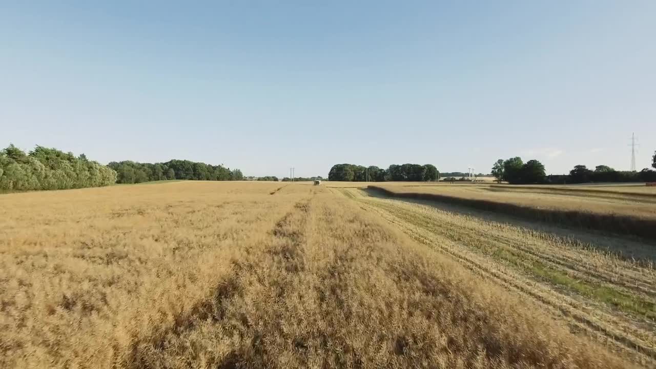 Free Video Stock tractor harvesting crops Live Wallpaper - Free Download