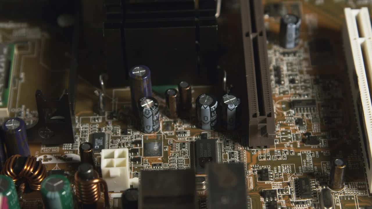 Stock Video Motherboard From An Old Computer Live Wallpaper - Free Download