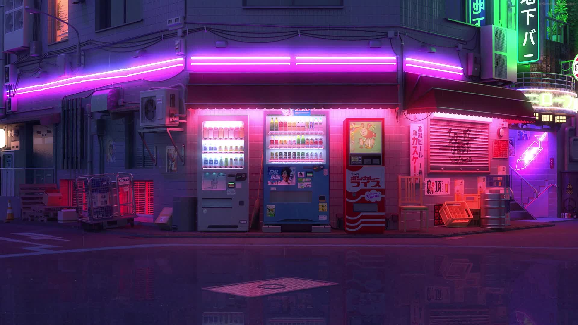Lofi Vending Machines Live Wallpaper - Free Download
