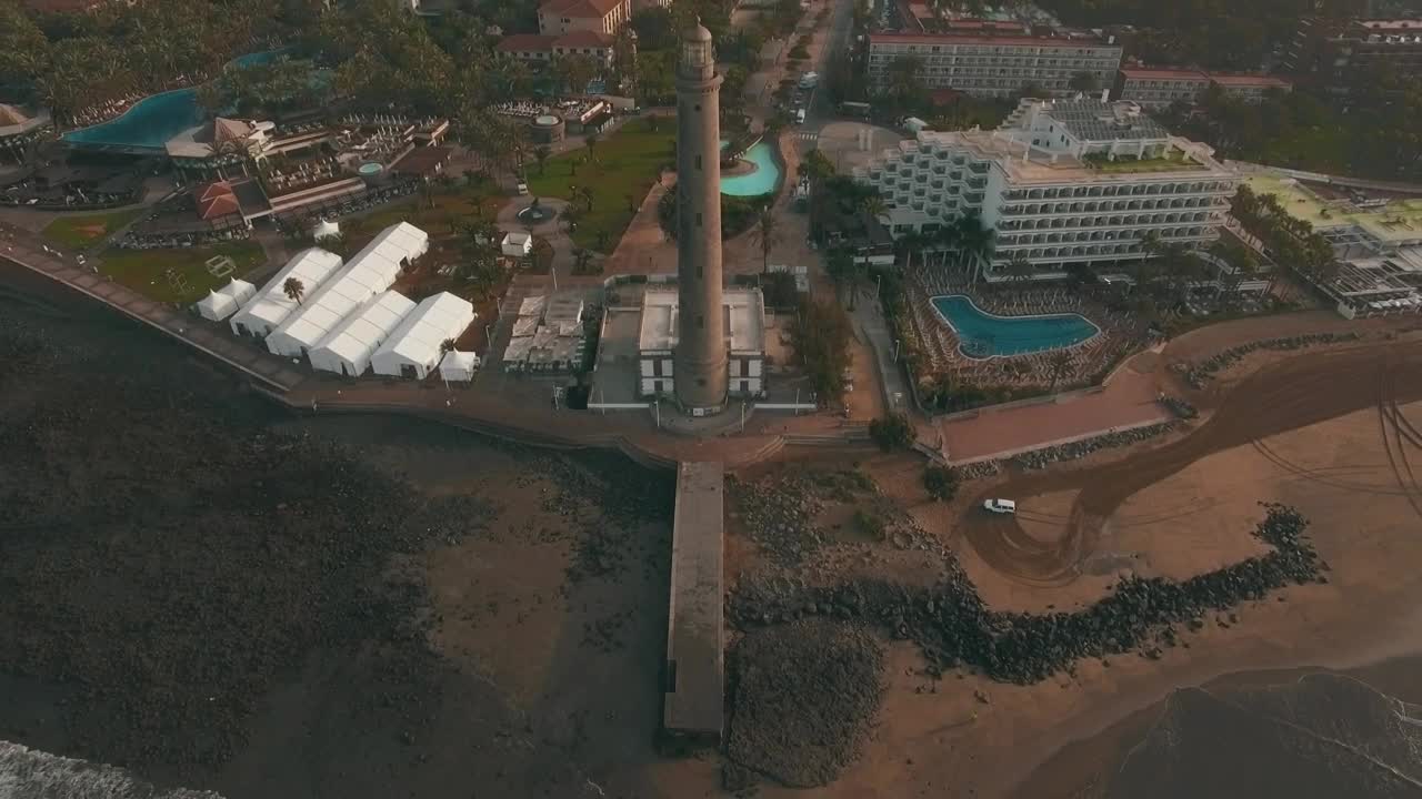 Stock Video Lighthouse At The Edge Of Gran Canaria Animated Wallpaper - Free Download