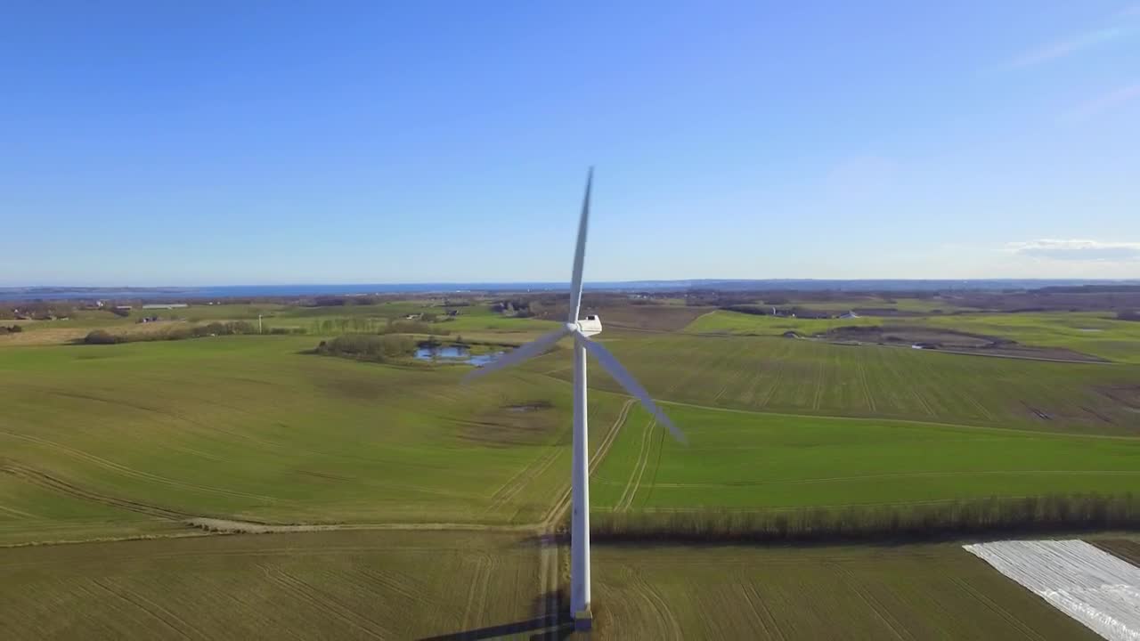 Stock Footage Wind Turbine Producing Energy Live Wallpaper - Free Download