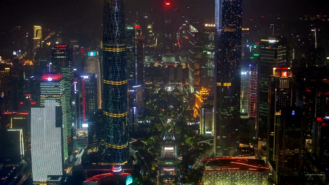 Stock Video Futuristic Buildings Flashing In The Night Live Wallpaper For PC - Free Download