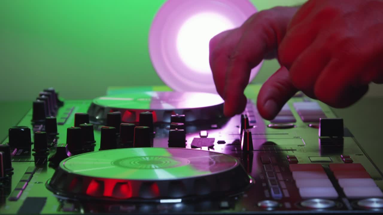 Stock Video Dj Using A Mixer Table Live Wallpaper For PC - Free Download