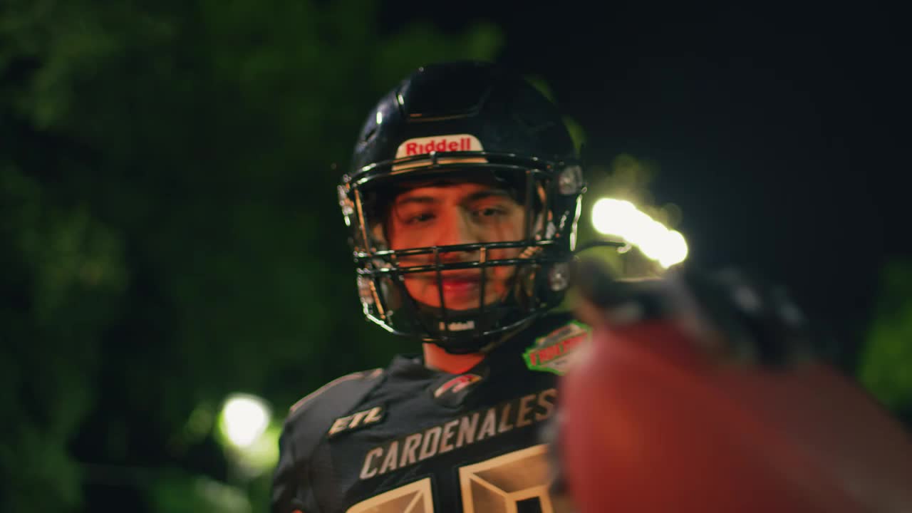 Video Stock Portrait Of A Confident Football Player Live Wallpaper Free - Free Download