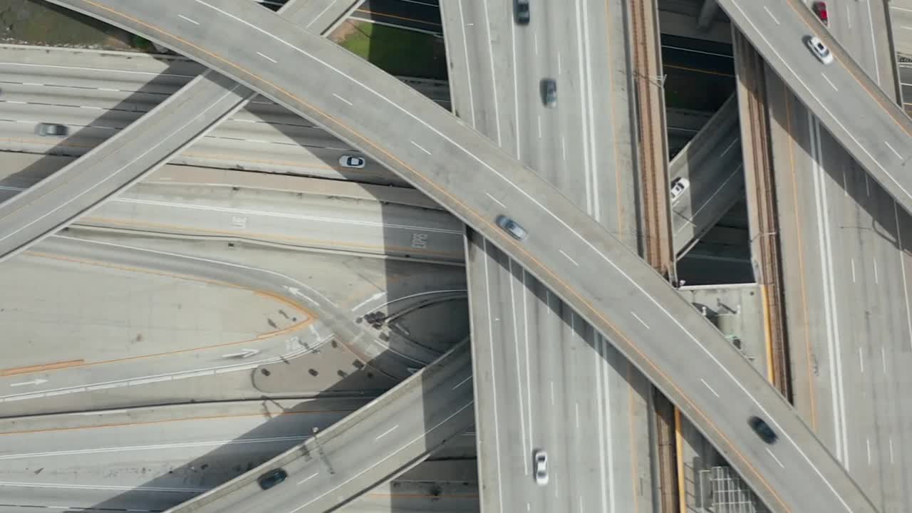Free Video Stock top shot of the judge pregerson huge highway Live Wallpaper - Free Download