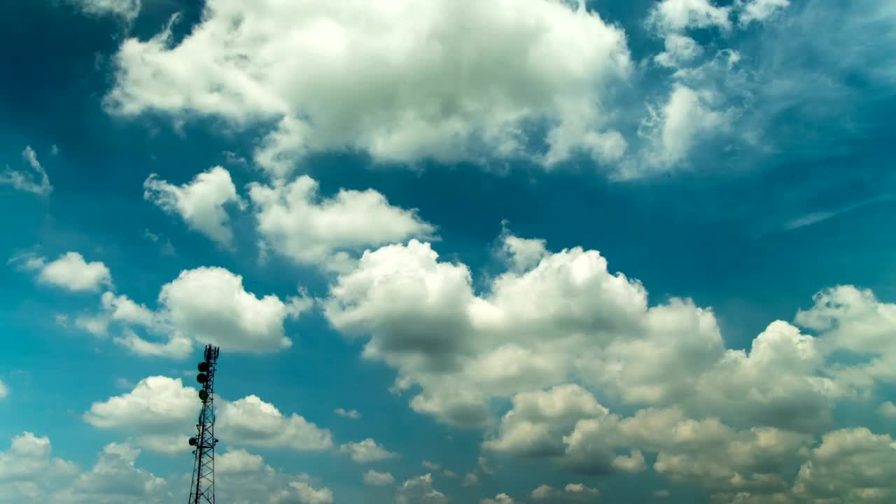 Video Stock Clouds Above A Communications Tower Live Wallpaper For PC - Free Download