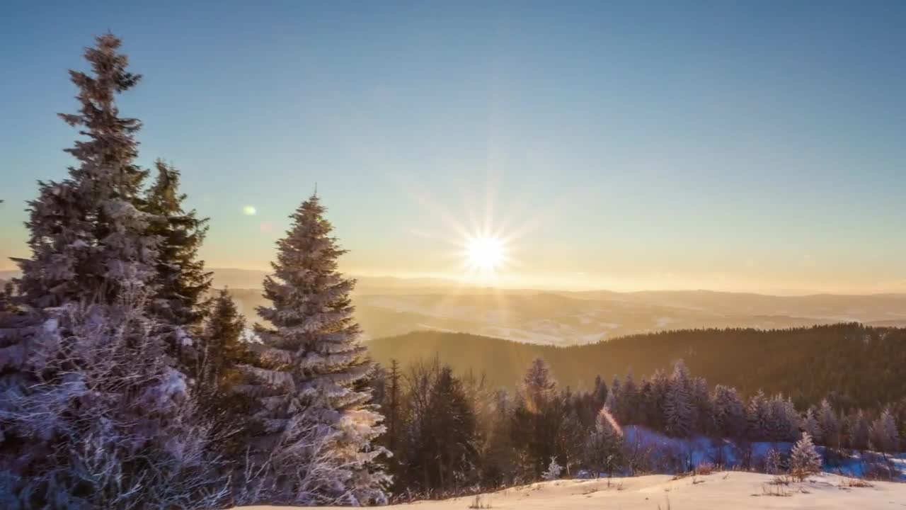Free Video Stock time lapse of a sunset and dusk seen from the mountains Live Wallpaper - Free Download