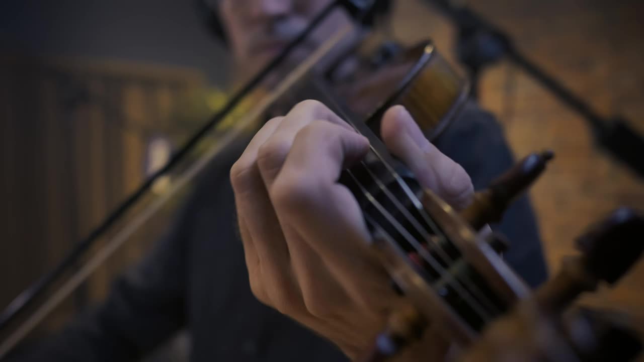 Stock Video Hands Of A Skilled Violinist Playing A Piece Animated Wallpaper - Free Download