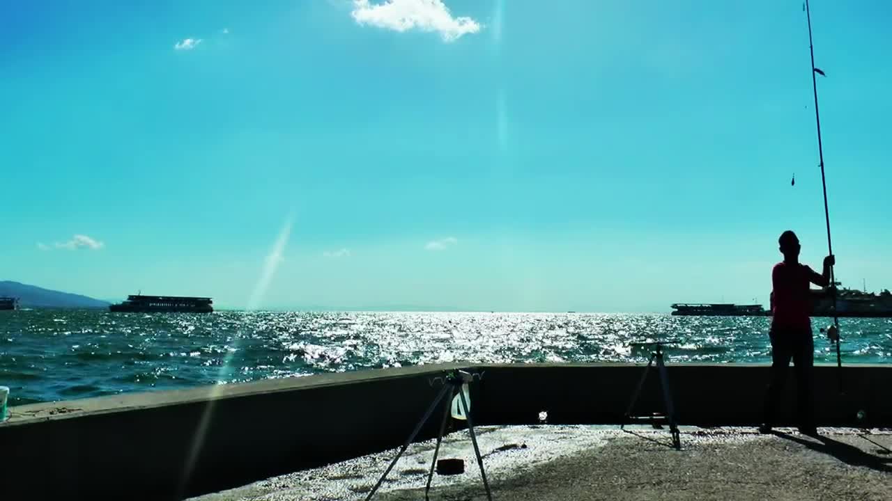 Stock Video Men Practicing Their Hobby Fishin Animated Wallpaper - Free Download
