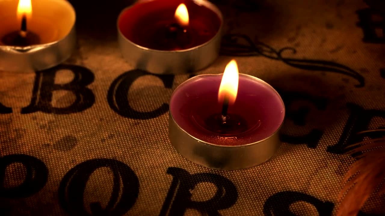 Stock Video Evil Scenario On An Ouija Board Live Wallpaper For PC - Free Download