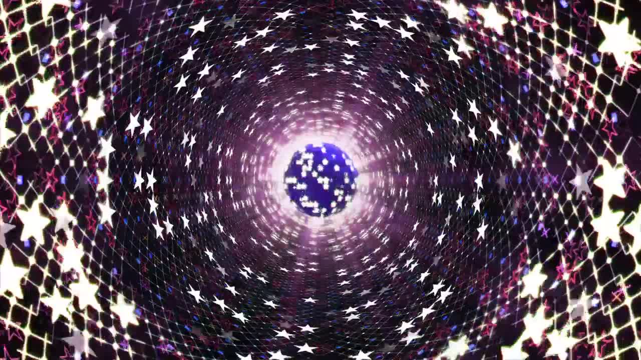 Free Stock Video Tunnel Of Lights Shaped Like Twinkling Stars Live Wallpaper - Free Download