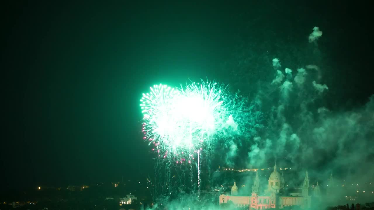Stock Video Fireworks Over A City Live Wallpaper For PC - Free Download