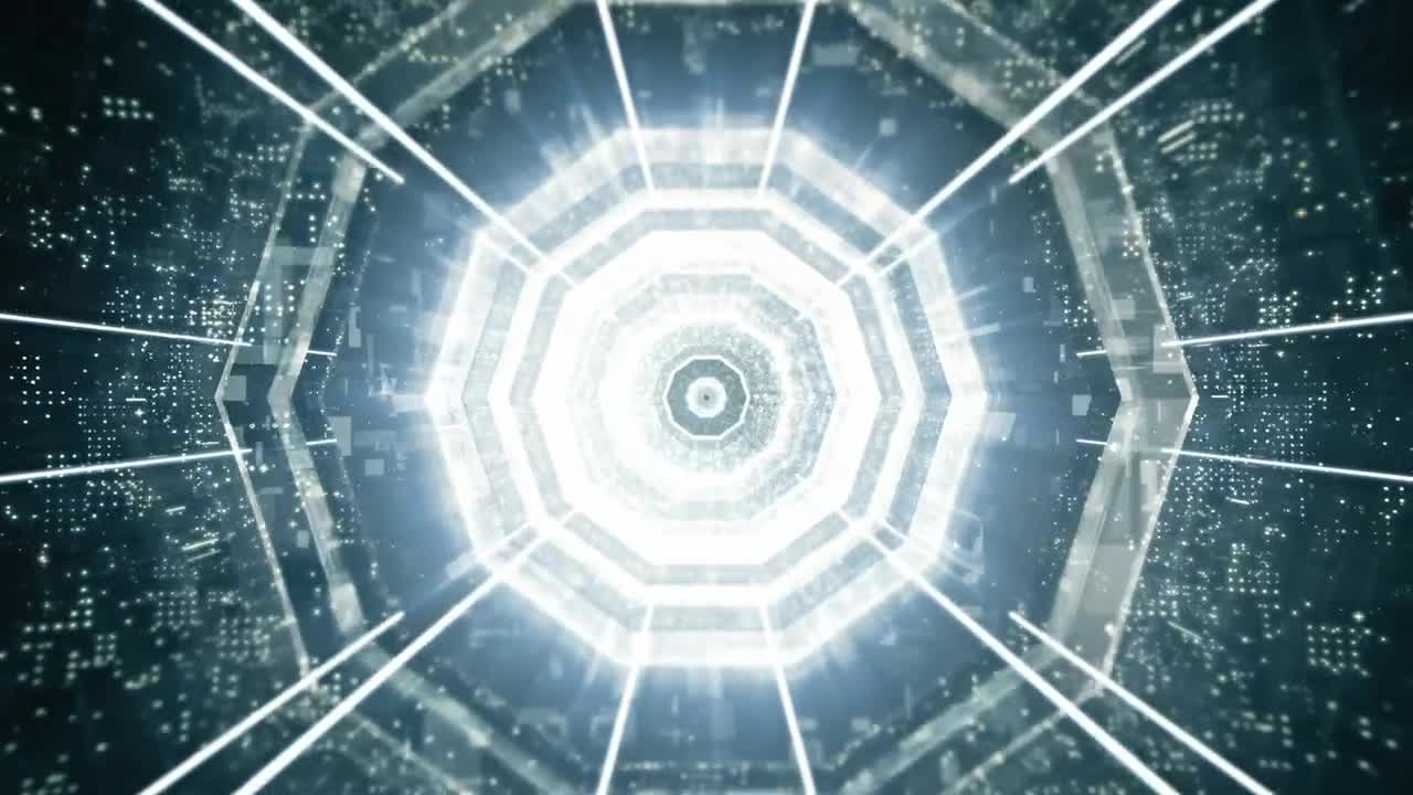 Stock Video Decagons Of Light Fast Approaching Live Wallpaper For PC - Free Download