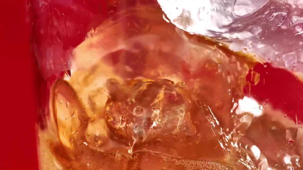 Stock Video Filling A Glass Full Of Ice With Soda Live Wallpaper For PC - Free Download