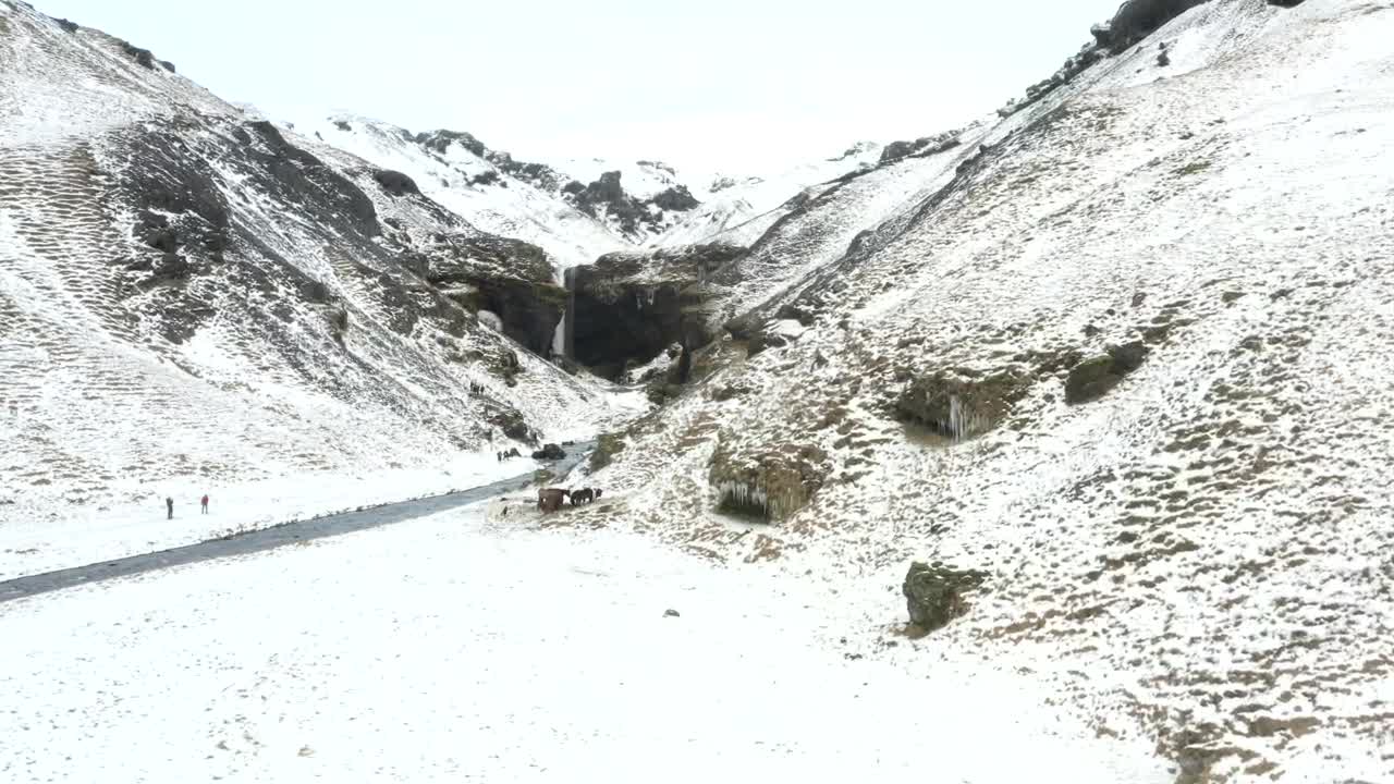 Free Stock Video River Running Through Snowy Mountains In Iceland Live Wallpaper - Free Download