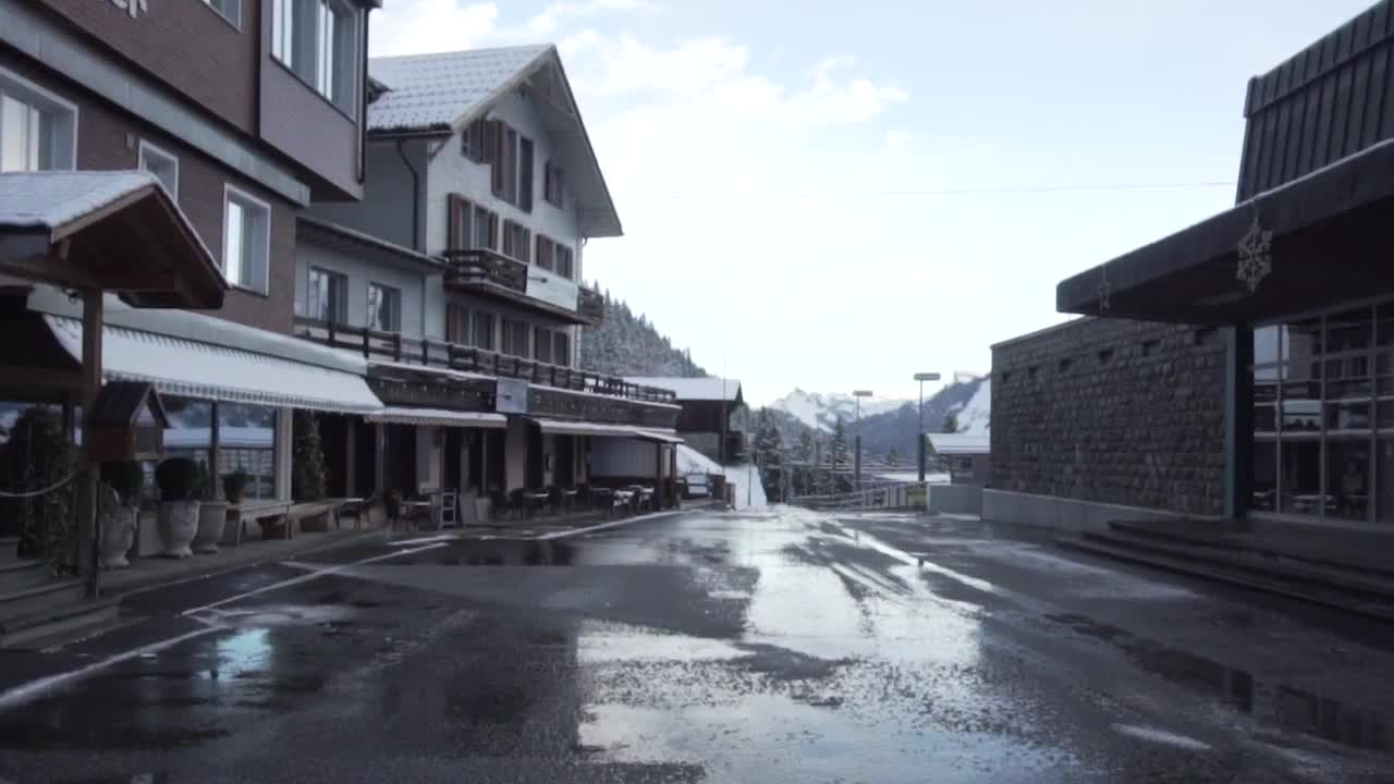 Free Video Stock Street Of A Town In Winter Live Wallpaper - Free Download