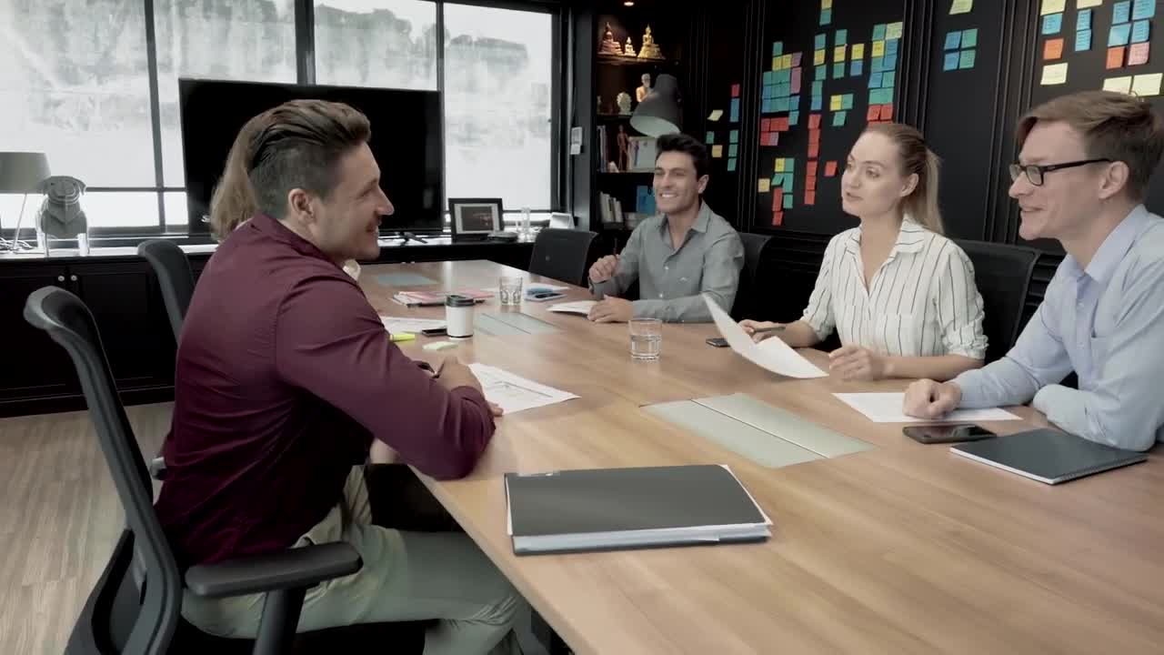 Stock Video Group Of Young People In A Business Meeting Live Wallpaper For PC - Free Download
